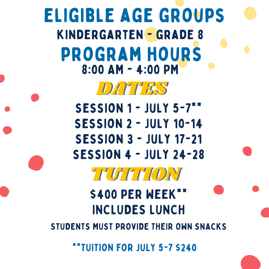 SUMMER STREAMS AT PVCA-PROGRAM INFORMATION-Tuition