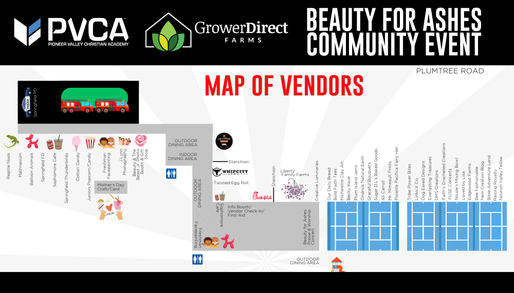 Beauty for Ashes Vendor Map